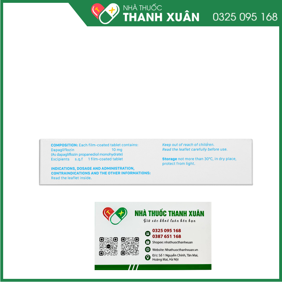 Nady-Dapag 10 điều trị đái tháo đường tuýp 2